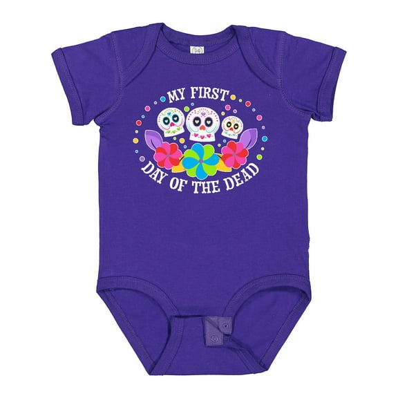 Inktastic My 1st Day of the Dead with Sugar Skulls and Flowers Boys or Girls Baby Bodysuit