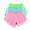 Pink, variant on WIZUTIZ Swim Shorts Women Comfy Relaxed Fitted Swim Dolphin Shorts 3 Packs Elastic Spandex Mid Rise Swim Shorts Floral Print Swim Shorts for Lady Work Pink