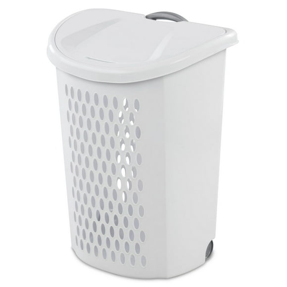 Sterilite 70L Ultra™ Wheeler Hamper-White, 70 L