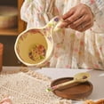 thumbnail image 3 of Ceramic Coffee Cups , Antique Coffee Cups with Floral Patterns, Dishwasher and Microwave Safe(Including Spoon), 3 of 8