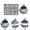 A4015, variant on vintage christmas ornaments 12-Piece 6cm Velvet And Crystal Christmas Ball Ornament Set christmas decorations indoor