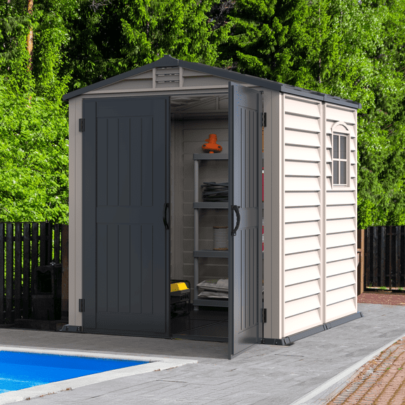 Duramax 6x6 StoreMate Plus Plastic Vinyl Shed with Molded Floor