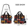 thumbnail image 4 of joogoo Bow Pattern Insulated Lunch Bags Reusable Cooler Box with Shoulder Strap, 4 of 6