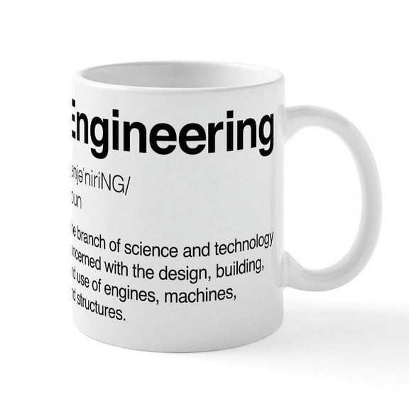 CafePress - Engineering Definition - 11 oz Ceramic Mug - Novelty Coffee Tea Cup