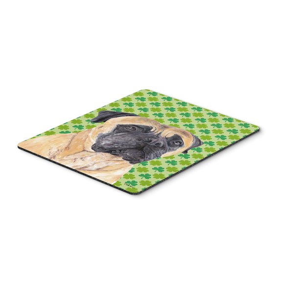 Carolines Treasures SC9305MP "Mastiff St. Patricks Day Shamrock Portrait Mouse Pad Hot Pad or Trivet" Large multicolor
