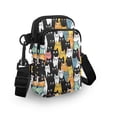 thumbnail image 3 of HELLHERO Cat Pattern with Zipper Adjustable Crossbody Bag Sling Bag with Double Zipper for Women Crossbody Bag, 3 of 7