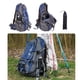 thumbnail image 5 of Toystoory Bastón plegable para caminar al aire libre, senderismo, senderismo, bastón telescópico, bastón antideslizante de 5 secciones, fácil de poner Escalada Cielo azul Toystoory OD001131-05, 5 of 6