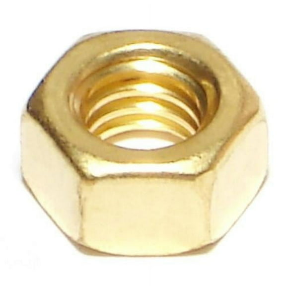 5/16"-18 Brass Coarse Thread Finished Hex Nuts HNB-067 (15 pcs.)