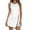 White, variant on Women's Tennis Dress Build in Shorts with Pockets Crew Neck Sleeveless Side Slit Athletic Mini Skort Dress Golf Outfits for Workout