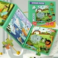 thumbnail image 4 of Dino-Themed Foldable Magnetic Puzzle Book for Kids Ages 4-6: Educational Cognitive Development Toy with Interactive Learning Features, Durable Material, Gender-Neutral Design – Perfect Kindergarten, 4 of 6