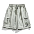 thumbnail image 6 of Women's Hiking Cargo Shorts Lightweight Bermuda Shorts with Multi Pockets for Travel Athletic Golf Casual Light Gray L, 6 of 7