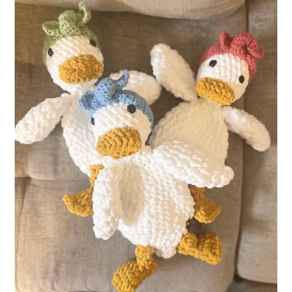 Duck Snuggler Lovey | Crochet Lovey | Crochet Duck | Crochet Plushie