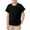 Black, variant on HUANBAI Unisex Kid's Boys Girls Basic Short Sleeve Solid Color T Shirts Pocket Tee Crew Neck Shirt Boys Casual Tops 3-4 Years