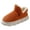 Orange, variant on Men Women Cloud Slipper Booties Fuzzy Warm Plush Thick-Soled Winter House Slides