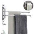 thumbnail image 1 of Swivel Towel Rack Swing Arm Bathroom Towel Bar Wall Mounted Stainelss, 1 of 5