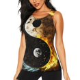 thumbnail image 1 of Fotbe Yin Yang Blusas Sin Mangas para Mujer – Estilo Casual, Corte Suelto, Slim-Fit, Cuello Redondo Deportivo, Tops de Verano para Gimnasio y Yoga-Medium, 1 of 7