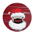 thumbnail image 1 of 10 Uds. De pegatinas navideñas de Año Nuevo 2020 con máscara facial, pegatina redonda personalizada para ventana, decoración de Feliz Navidad, 1 of 5