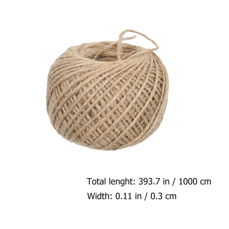 ZEONHAK 5/8 Inch x 36 feet Natural Burlap Jute Twine Rope, Extra Thick  Twisted Manila Hemp Rope 