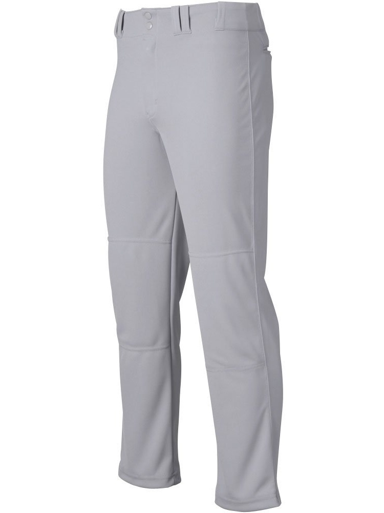 Open Bottom Relaxed Fit Mens Baseball Pant Grey Small, 4way stretch