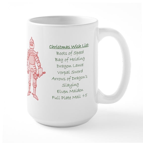 CafePress - Gamer's Holiday Large Mug - 15 oz Ceramic Large White Novelty Mug