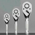 thumbnail image 3 of 72 Teeth Mini Ratchet Wrench 1/4 3/8 1/2 Big Medium Small Fly Short Handle Tool, 3 of 7