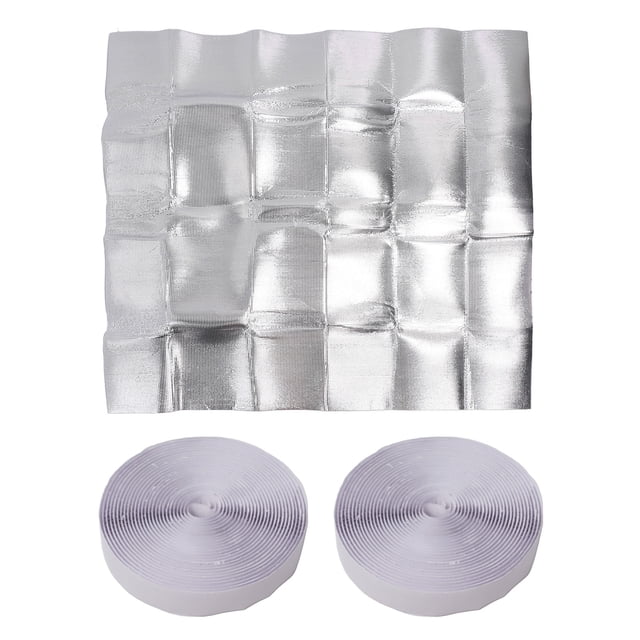 Cubierta de sellado para ventilador de ático, película aislante de PE y aluminio, resistente al polvo, para el hogar, 129 x 95 cm (50,79 x 37,4 pulgadas)