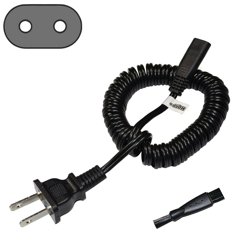 HQRP AC Power Cord for Philips Norelco 5855XL, 5862XL, 5867XL, 5887XL