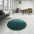 thumbnail image 4 of Ahgly Company Machine Washable Indoor Rectangle Transitional Deep Teal Green Area Rugs, 2' x 3', 4 of 7