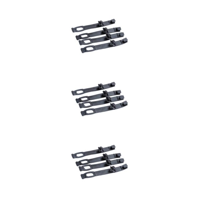 Tira de goma Scienceny 4 unids/set aplicación amplia para faro de motocicleta negro