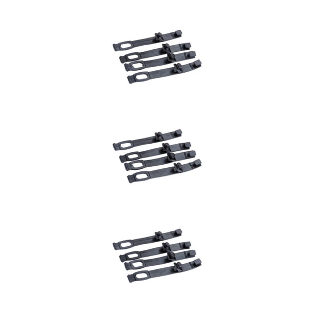 Tira de goma Scienceny 4 unids/set aplicación amplia para faro de motocicleta negro