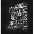thumbnail image 2 of New Hampshire Live Free Or Die Motto Womens Fitted Plus Size Graphic Tee Brisco Brands 2X, 2 of 5