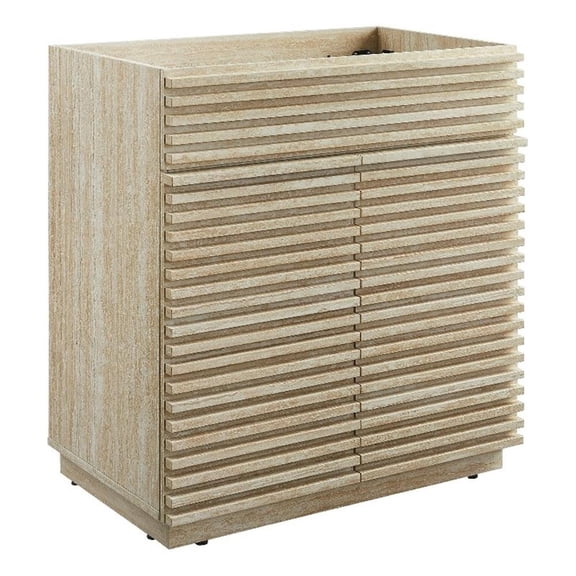 Render Bathroom Vanity Cabinet (Sink Not Included) in Travertine