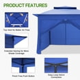 thumbnail image 3 of COOS BAY 11x11 Pop-up Instant Gazebo Tent with 4 Sidewalls Outdoor Canopy Shelter,Blue, 3 of 7