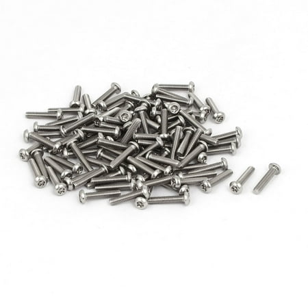 

M2.5x12mm 304 Stainless Steel Button Head Torx Security Machine Screws 100pcs