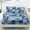 Blue Patchwork, variant on Qpednta Palm Tree Fitted Sheet Set, Wrinkle‑Resistant Deep Pocket 3 Piece Sheet Set with 1 Fitted Sheet and 2 Pillowcases, Soft Washable Bedding Set for Dorm Apartment