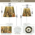 thumbnail image 4 of Yayeee Mini Table Lamp 11.8" Dimmable with Fabric Shade 3 Color Temperatures, Party Of Cats, 4 of 7