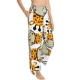 thumbnail image 2 of Sigee Giraffes Head Print Women's Soft Pajama Pants - Breathable and Comfortable Lounge Sleep Bottoms with Elastic Waistband and Pockets-Large, 2 of 9