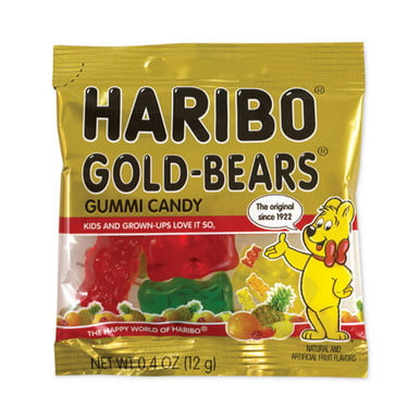 Haribo Goldbears Original Gummy Bear Treat Packs,  Oz (54 Pouches) -  