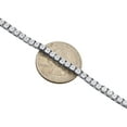 thumbnail image 4 of Mens 1 Row Necklace Genuine Diamond Link Choker Chain 20" Sterling Silver 0.60 CT., 4 of 6