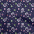 thumbnail image 1 of oneOone Cotton Poplin Navy Blue Fabric Skull Diy Clothing Quilting Fabric Print Fabric By Yard 56 Inch Wide, 1 of 5