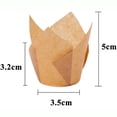 thumbnail image 3 of 150 Pieces Mini Baking Cups Tulip Baking Cups Cupcake Liners Muffin Liners for Wedding Birthday Parties, 3 of 9