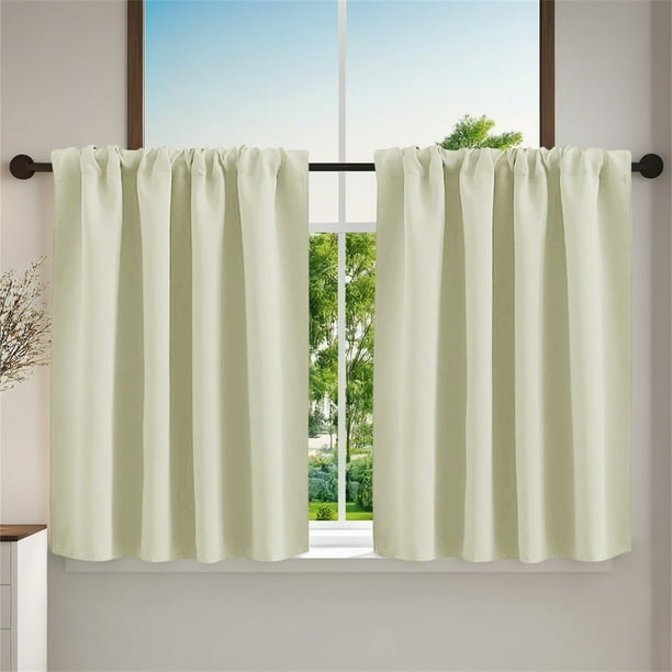 Solid Color Curtains Living Room Bedroom Kitchen Partition Curtains Home Curtains