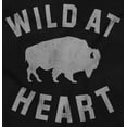 thumbnail image 2 of Wild At Heart Buffalo Inspirational Unisex Fleece Graphic Zip Up Hoodie Brisco Brands 2X, 2 of 5