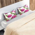 thumbnail image 6 of Satin Pillowcase Home Luxury Envelope Pillowcases Soft And Smooth Vibrant Tulips, 6 of 6