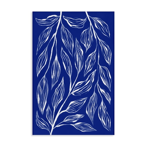 Stupell Industries Contemporary Blue Leaves & Grasses Canvas Art, 16 x 24, by Martina Pavlova