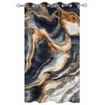 thumbnail image 2 of nqOlkjepod Outdoor Curtains for Patio Waterproof, Black Orange Marble Outdoor Privacy Panels Grommet, Vintage Stone Texture Blackout Outside Curtains for Porch/Cabana/Pergola/Gazebo 54"x84", 1 Panel, 2 of 8