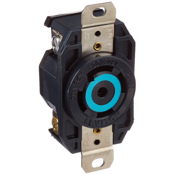 Receptáculo de bloqueo Leviton 30A 120/208V 3PY de grado industrial