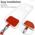 thumbnail image 4 of Cordón universal para teléfono móvil, cuerda para teléfono móvil (arco iris rojo + tarjeta escarlata) Hugtrwg Nuevos Originales, 4 of 6