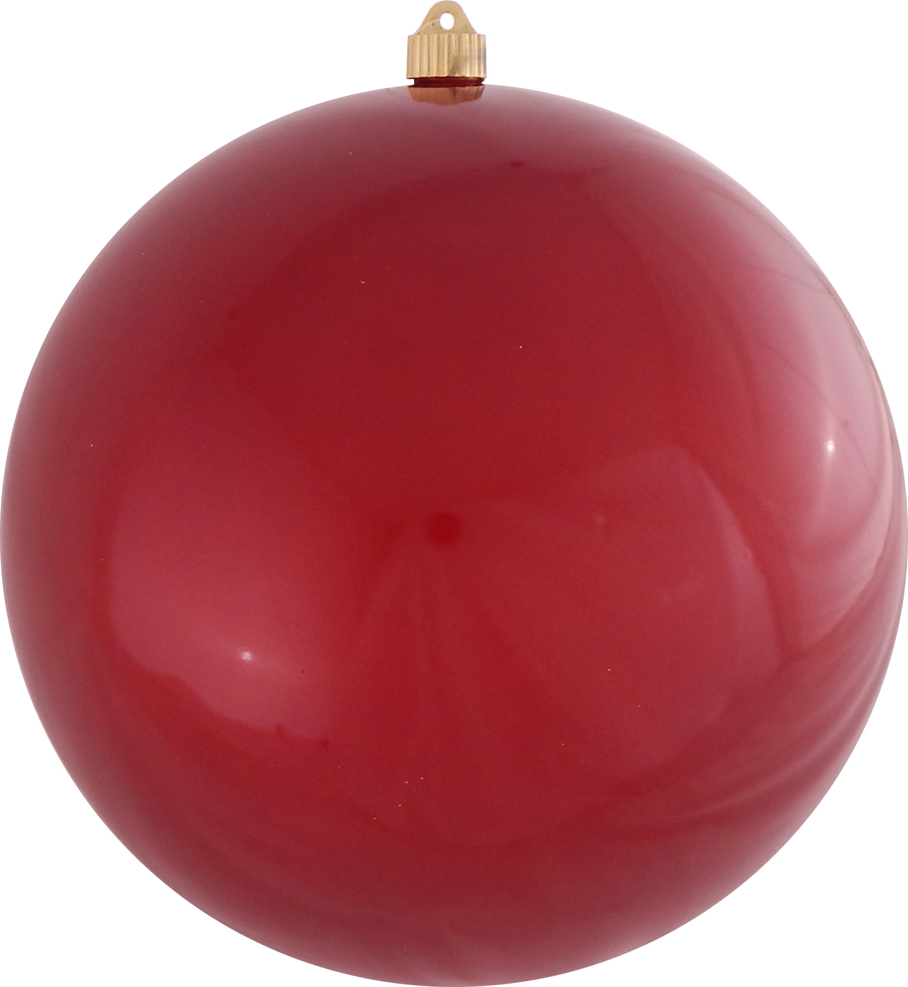 12" (300mm) Shatterproof Candy Red Christmas Ball Ornament by Christmas