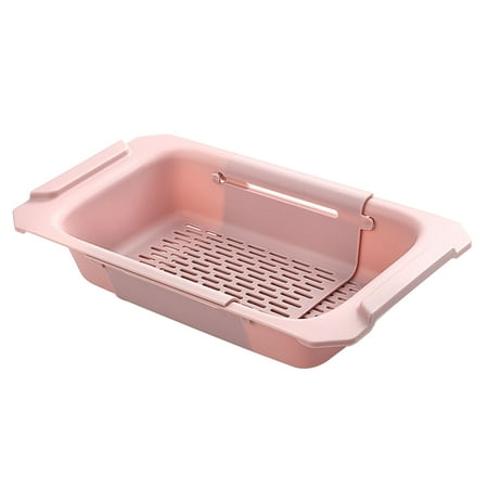 

Strainer Basket Home Dry Dishes Over The Sink Drain Collapsible Colander Storage